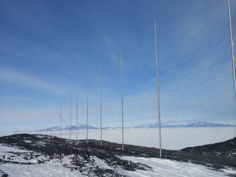 SuperDARN radar at the McMurdo station in Antarctica.